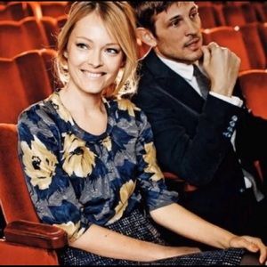 Boden Bella silk blend blouse top sz 8 (x9)